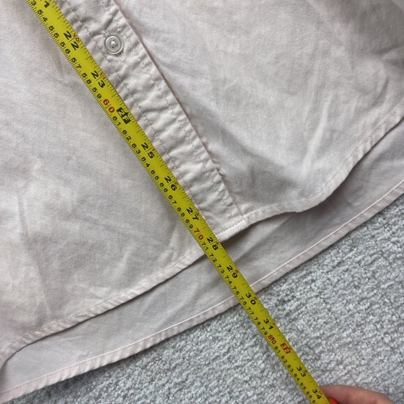 Rip Curl Shirt Casual Button-Up Short Sleeve Men Size S Standard Fit Light Pink - Picture 8 of 14